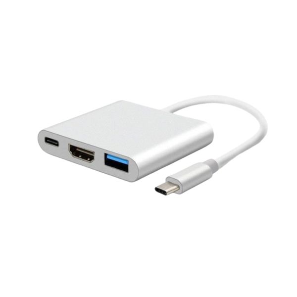 Licer USB-C to HDMI Hub Converter 4K 30Hz USB3.0 3 In 1 PD 100W