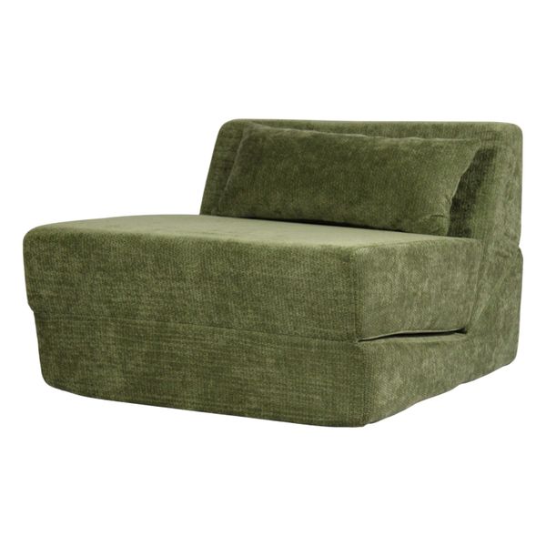 3 in 1 Compressed Boneless Sofa Bed In A Box | Single Seat Lounger &amp; Pillow