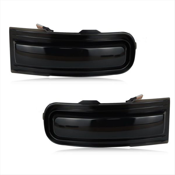 Smoked Lens Sequential Amber Led Side Mirror Marker Lights