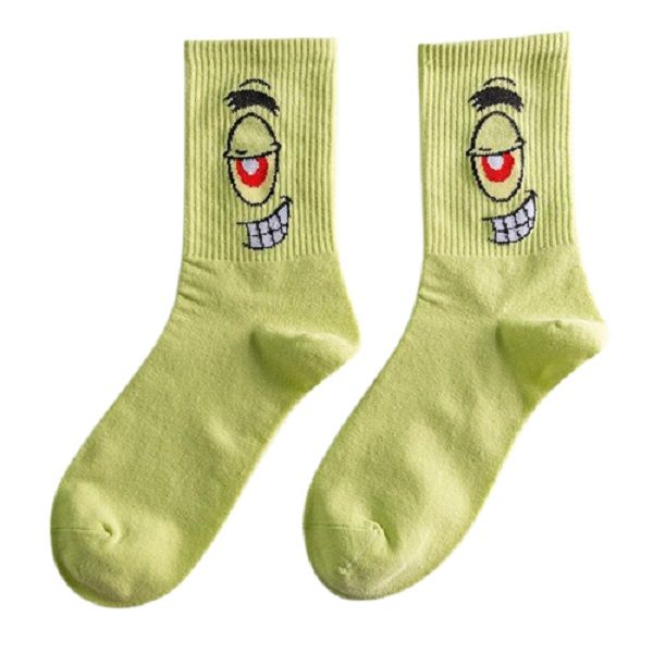 Boss Happy Cartoon Mens Socks Freesize SpongeBob (Funny Face Syle)