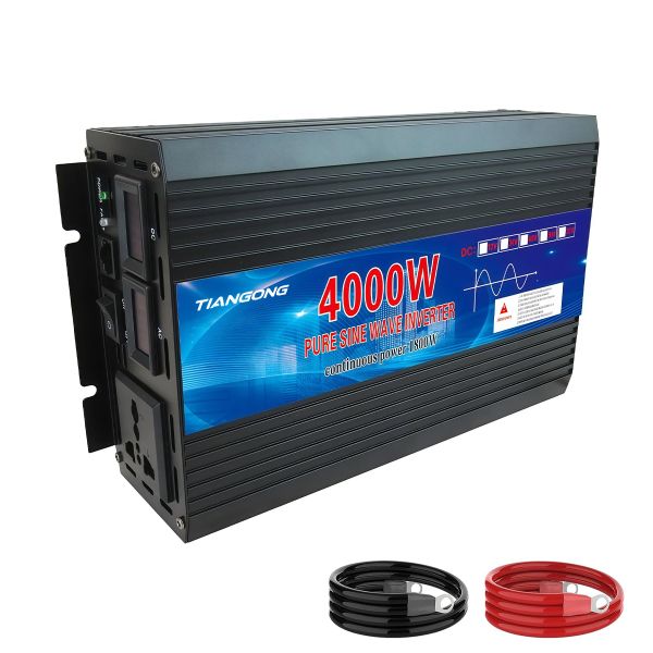 TIANGONG - 4000W Power Inverter for House Car Inverters 12V to 220V Travel
