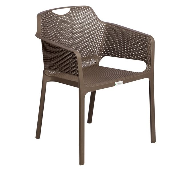 Roma Outdoor Chair - Cappuccino - 510 x 595 x 790mm