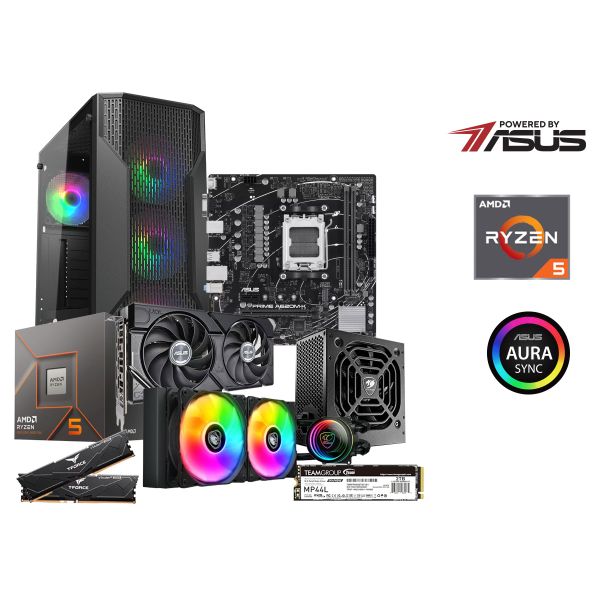 Methodic Drakon Gaming PC, AMD Ryzen 5 8400F, RTX4060, 16GB, 1TB, Win11 Pro