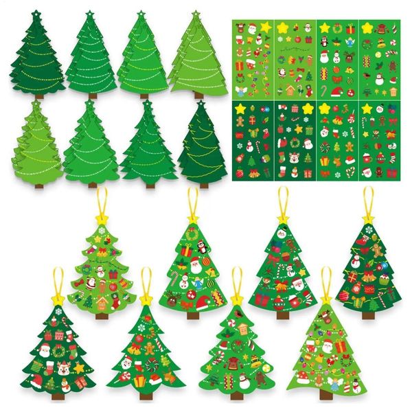 Kids Christmas Tree Interactive Ornaments Stickers Toddler Christmas Tree