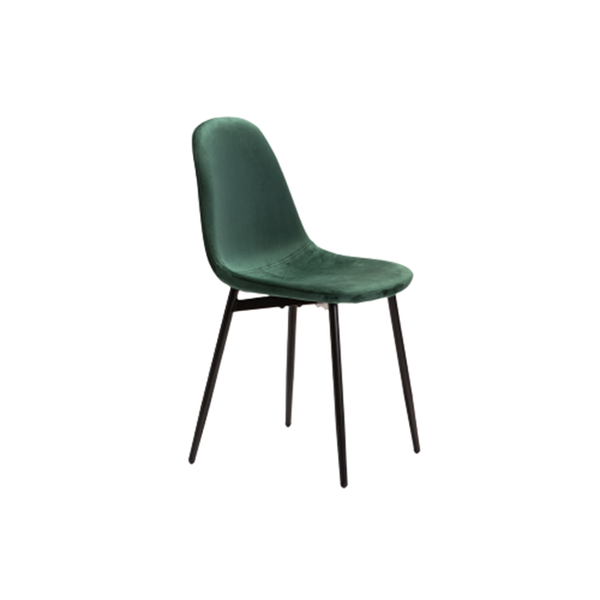 Ava Velvet Dining Chair - Forest Green