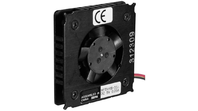 Sepa (HFB44B12A) DC Axial Fan, 12 V, Square, 44 mm, 7.5 mm, Ball Bearing