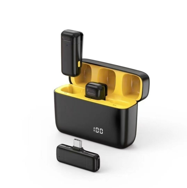 Noise-Reducing 3-in-1 Wireless Lavalier Microphone TYPE-C and Apple general