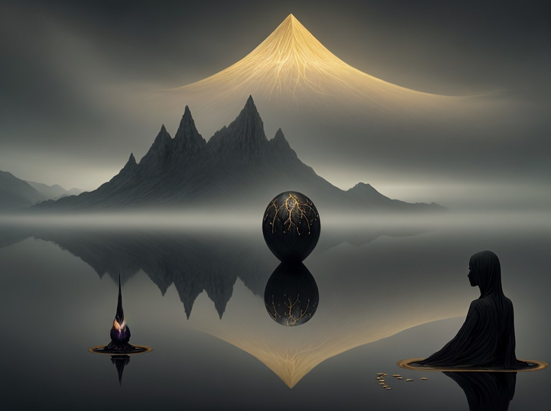 Modern Canvas Wall Art Home Decor - Gold Mountain