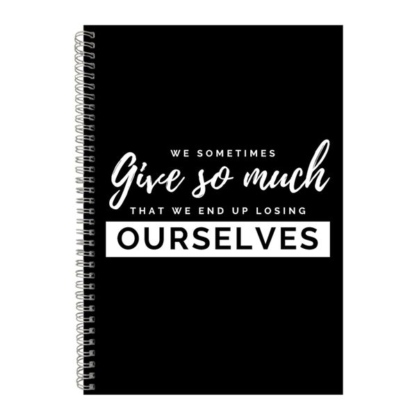 Give A4 Notebook Spiral Lined Motivational Sayings Graphic Notepad Gift 241
