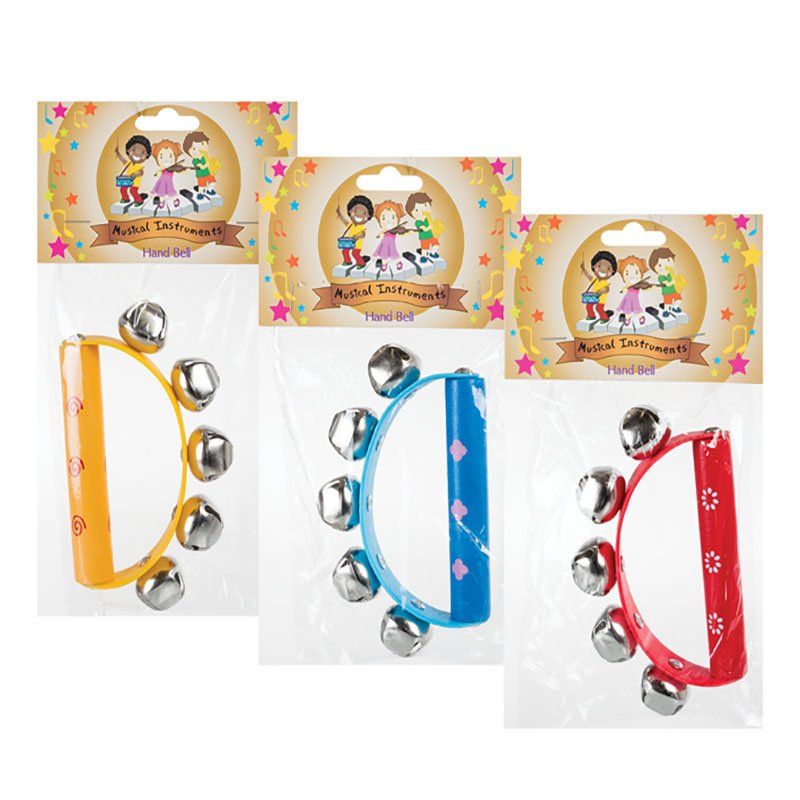 Bulk Pack x 3 Musical Percussion Hand Bell 11x19cm Buy Online in