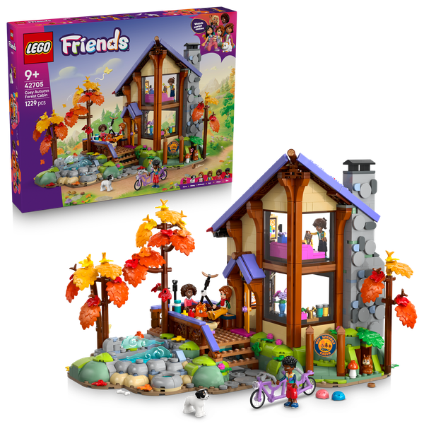 LEGO® Friends Cosy Autumn Forest Cabin Building Toy 42705