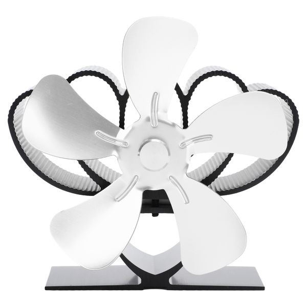 Heat Powered Stove Fan Silver