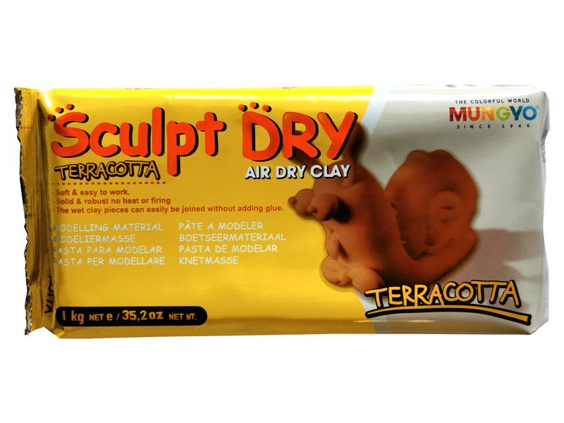 Mungyo Sculpt Dry Clay 1kg - Terracotta