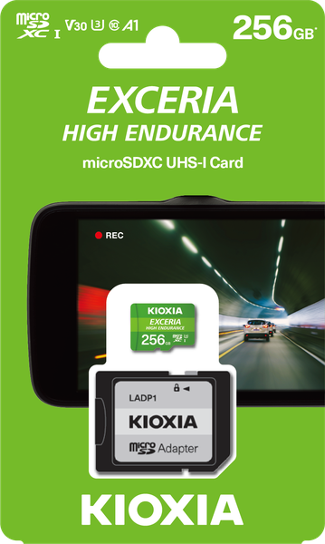 Kioxia 256GB 100Mb/s MicroSD Card C10 Exceria High Endurance