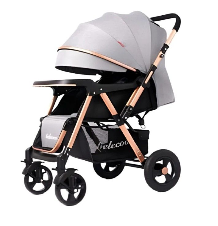 Baby Stroller Pram Belecoo Wonfuss Stroller - Grey