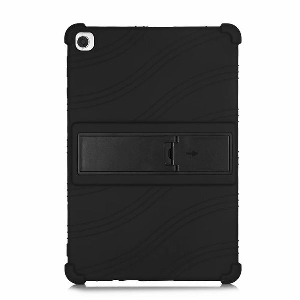 TUFF-LUV Rugged Silicone Case &amp; Stand for Huawei Matepad T10S 10 - Black