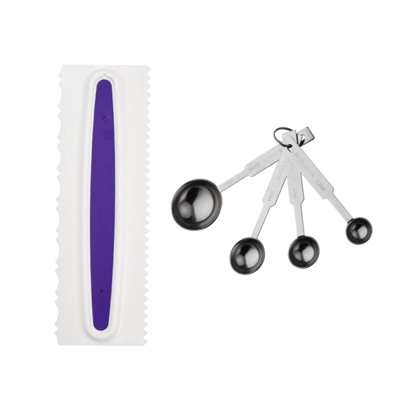 Icing Scraper with Measuring Spoons