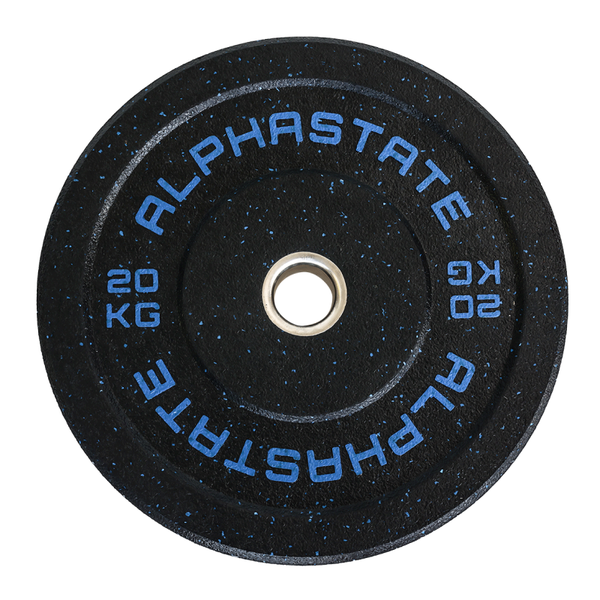 AlphaState 20kg Speckled Hi-temp Bumper Plates (Pair)