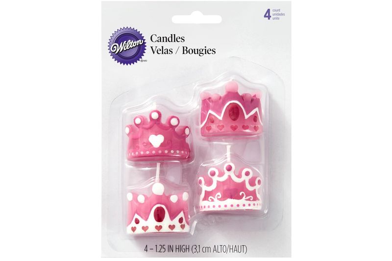 4 Set Princess Queen Party Candles Cupcakes Cake Birthday Girl Decorating