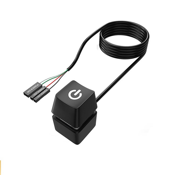 Computer Desktop Switch Start Power Button Extension Cable 10M Black