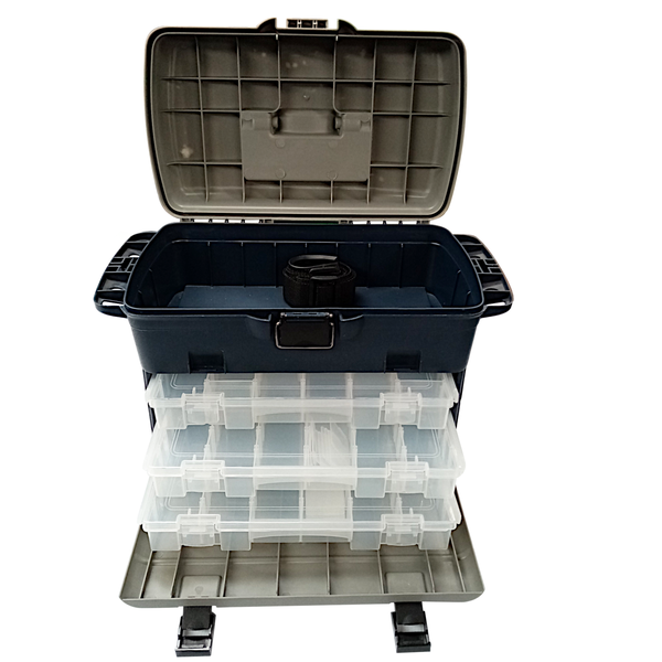 Kingfisher Seathru Buddy Utility Fishing Deluxe Box - Multi Compartment
