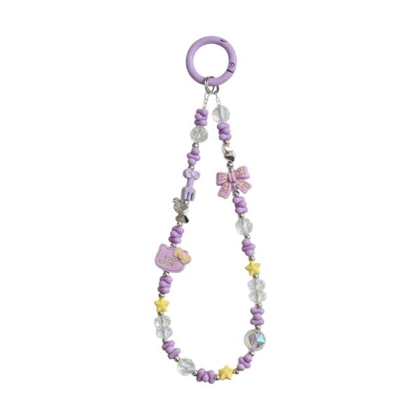 Kawaii Beaded "Good Luck" Charm &amp; Phone Wristlet