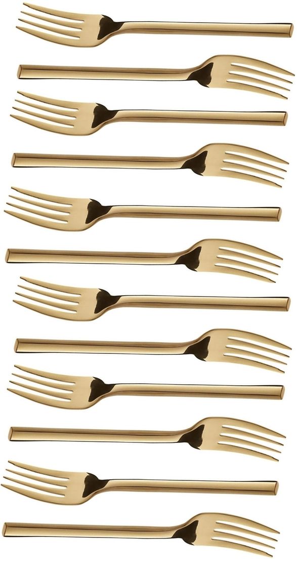 Cake Fork 12 Piece Square Handle Colours Stainless Steel Shop Today