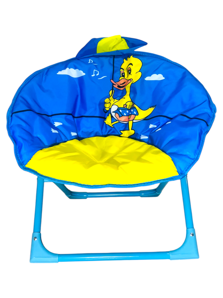 Bushbaby Blue Junior Foldable Kids Camping Moon Chair 50KG Weight Capacity