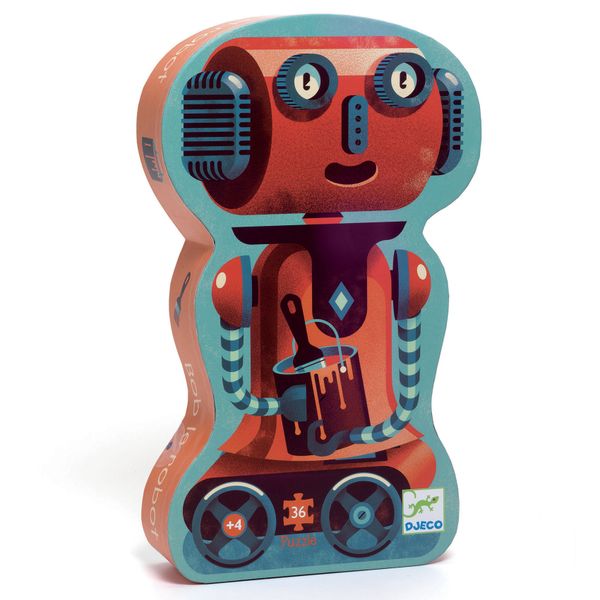 Djeco Silhouette Puzzle - Bob the Robot