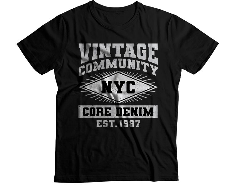 Vintage Community Graphic T-Shirt