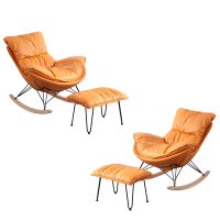 2-Piece Rocking Chair Sofa and Foot Rest -HZLXY1