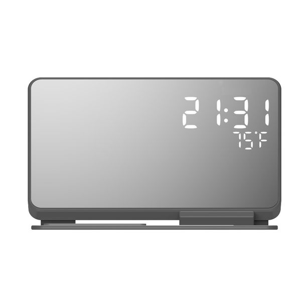 15W 4-in-1 Wireless Charger with LED Clock/Alarm/Temp