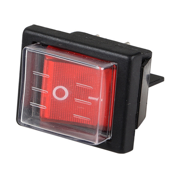 1Piece 36X29Mm SPST 4 Pin Waterproof Boat Rocker Switch For Industrial
