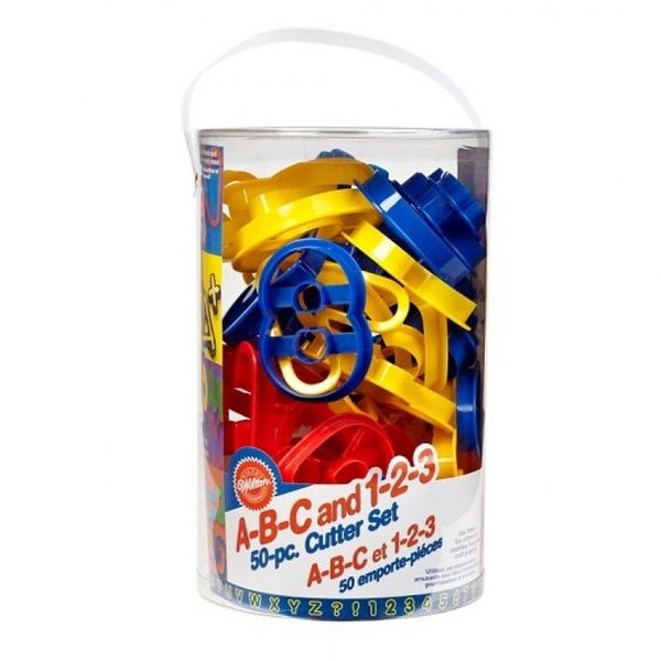 50 Pcs ABC 123 Cookies Alphabet Letters Numbers Math Signs Symbols Cutter