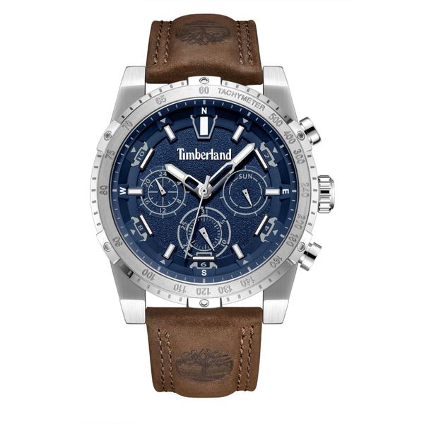 Timberland-Sherbrook Mens Brown Leather Watch-TDWGF2230402