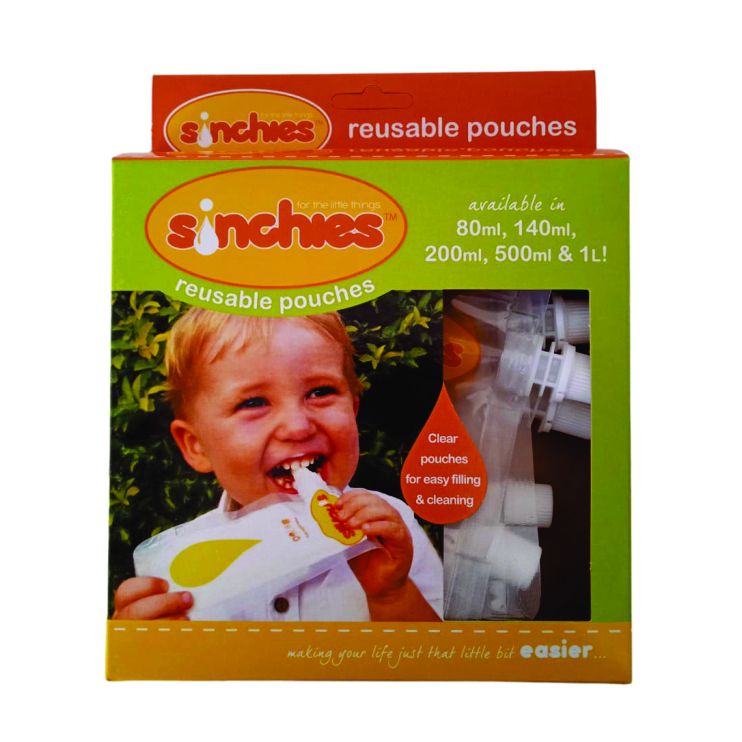 Sinchies, Reusable Food Pouches, 200ml, pack of 5 | Shop Today. Get it ...