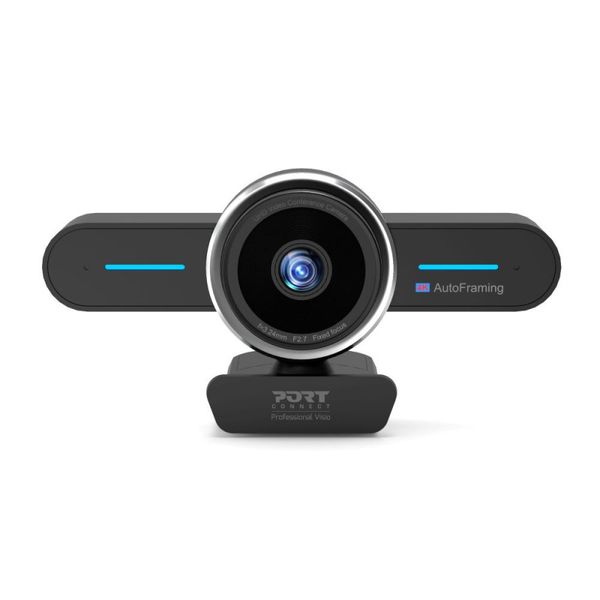Port Designs 4K Mini Conference Camera with UHD Auto Crop