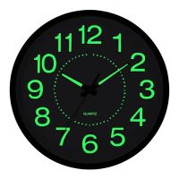 25cm Large Luminous 3D Glow In The Dark Quartz Wall ClockSI-38