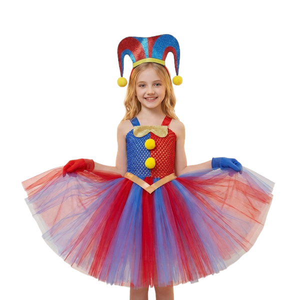 Magical Digital Circus Children's Princess Dress Set