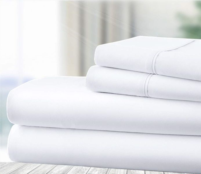 Wonder Towel Luxury Wrinkle Resistant Double Sheet Set 4 pcs Crispy White