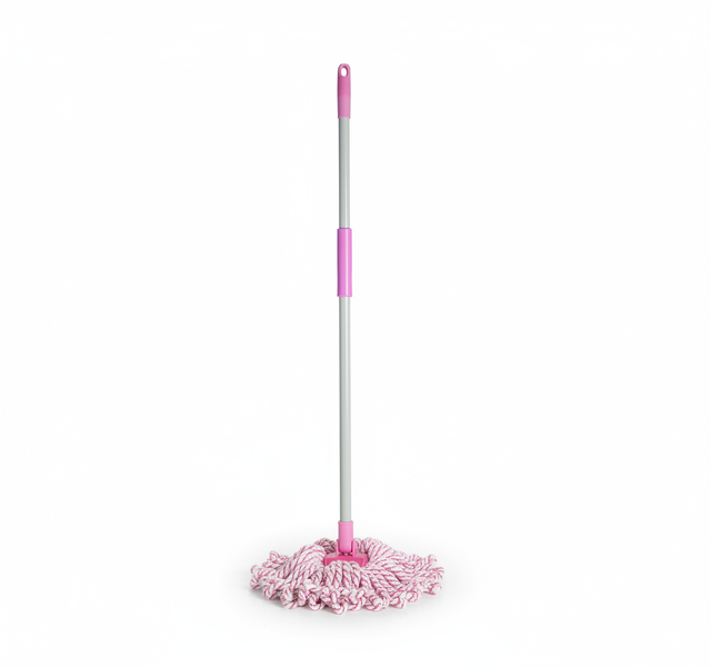 Mop Cotton Head 250g 1.3m Twist Handle for Efficient Floor Cleaning