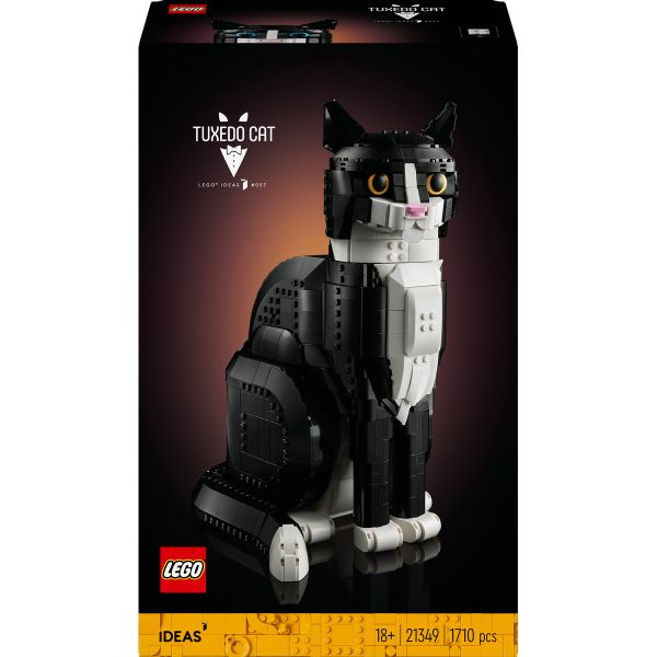 LEGO® Ideas Tuxedo Cat, Gift Idea for Animal-Lovers 21349