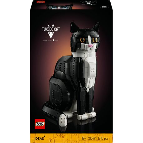 LEGO® Ideas Tuxedo Cat, Gift Idea for Animal-Lovers 21349 Image