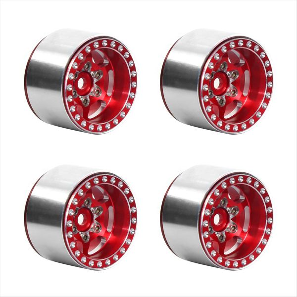 1.0 Inch Metal Beadlock Wheel Hub Wheel Rim for 1/18 Rc Crawler Car
