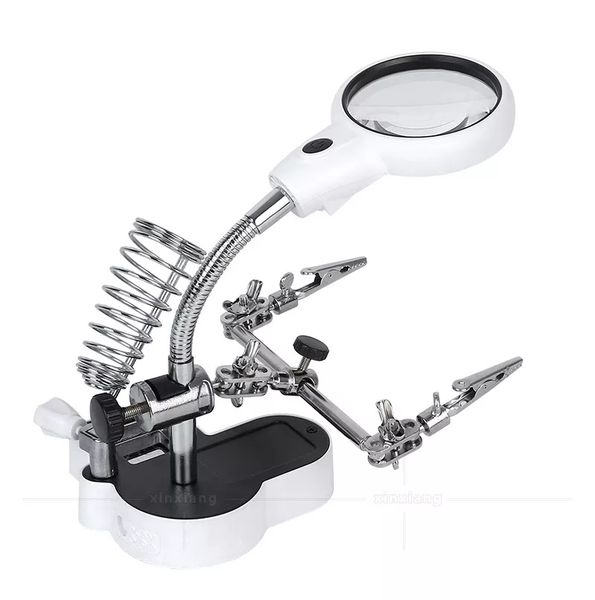 Desktop Magnifying Glass Stand 360 Degree Rotatable