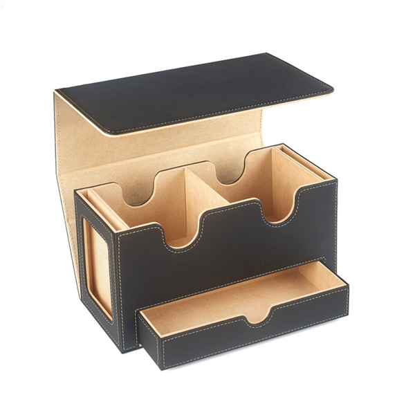 Portable Game Magnetic Card Storage Box Drawer Storage Box Purple