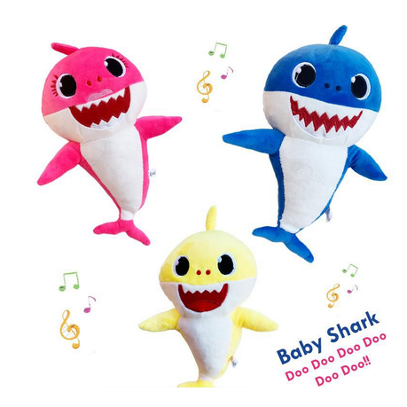 Baby shark singing plush toy on sale