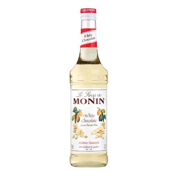 MONIN Premium White Chocolate Syrup 700ml - Creamy, Buttery Flavor