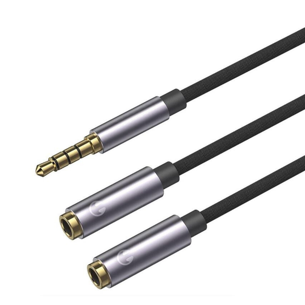 3.5mm Male to Dual 3.5mm Female Microphone Headset Audio Cables