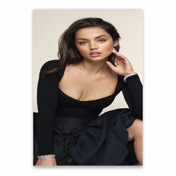 Ana De Armas Black Dress Poster - A1